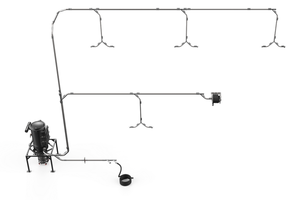 Suction points vacuum system