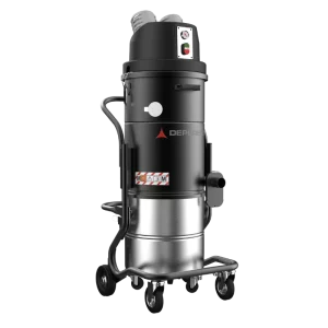 Depureco BL 45 JC H14 gun-range vacuum with optional HEPA H14, ATEX Zone 22 safety, manual shaker, 129 CFM, 92 in H₂O, 11-gal bin, 72 dB, 2.75-in inlet.