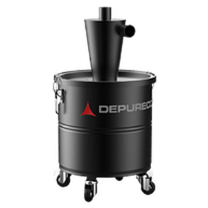 Depureco 12 gal cyclonic pre-separator for industrial vacuum dust, powder, chip and dry debris collection