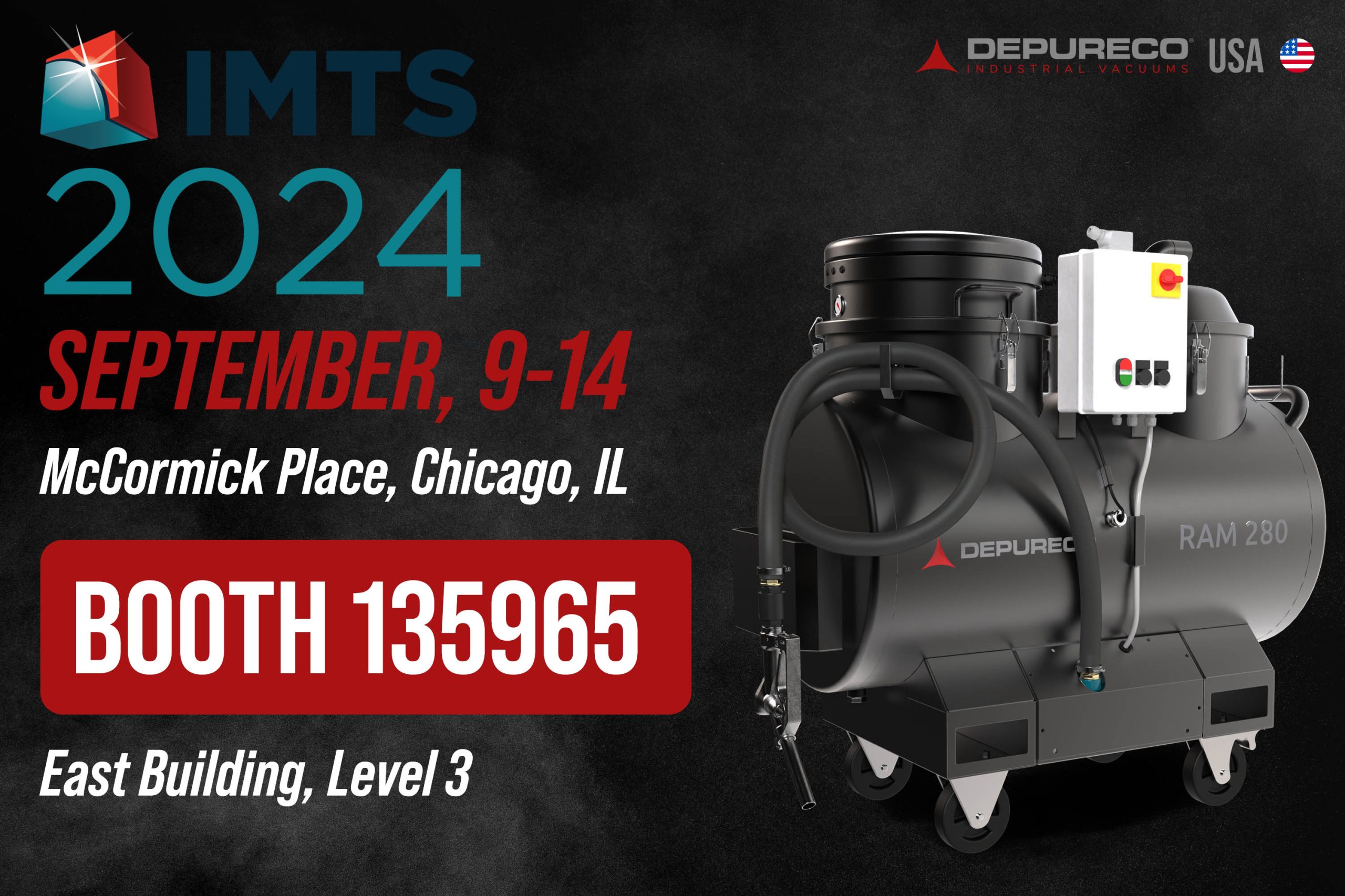 IMTS 2024 IS COMING JOIN US 914 SEPTEMBER Depureco USA