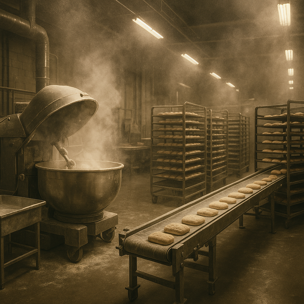 Depureco's ATEX vacuums to clean flour dust safety in mixing and baking productions.